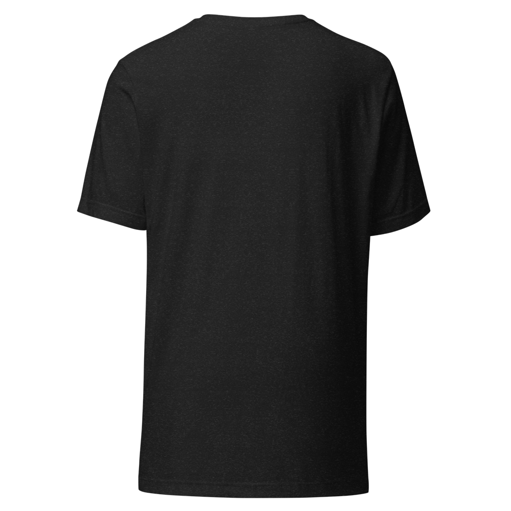 T‑shirt noir uni – vue arrière T‑shirt noir vu de dos sans motif.